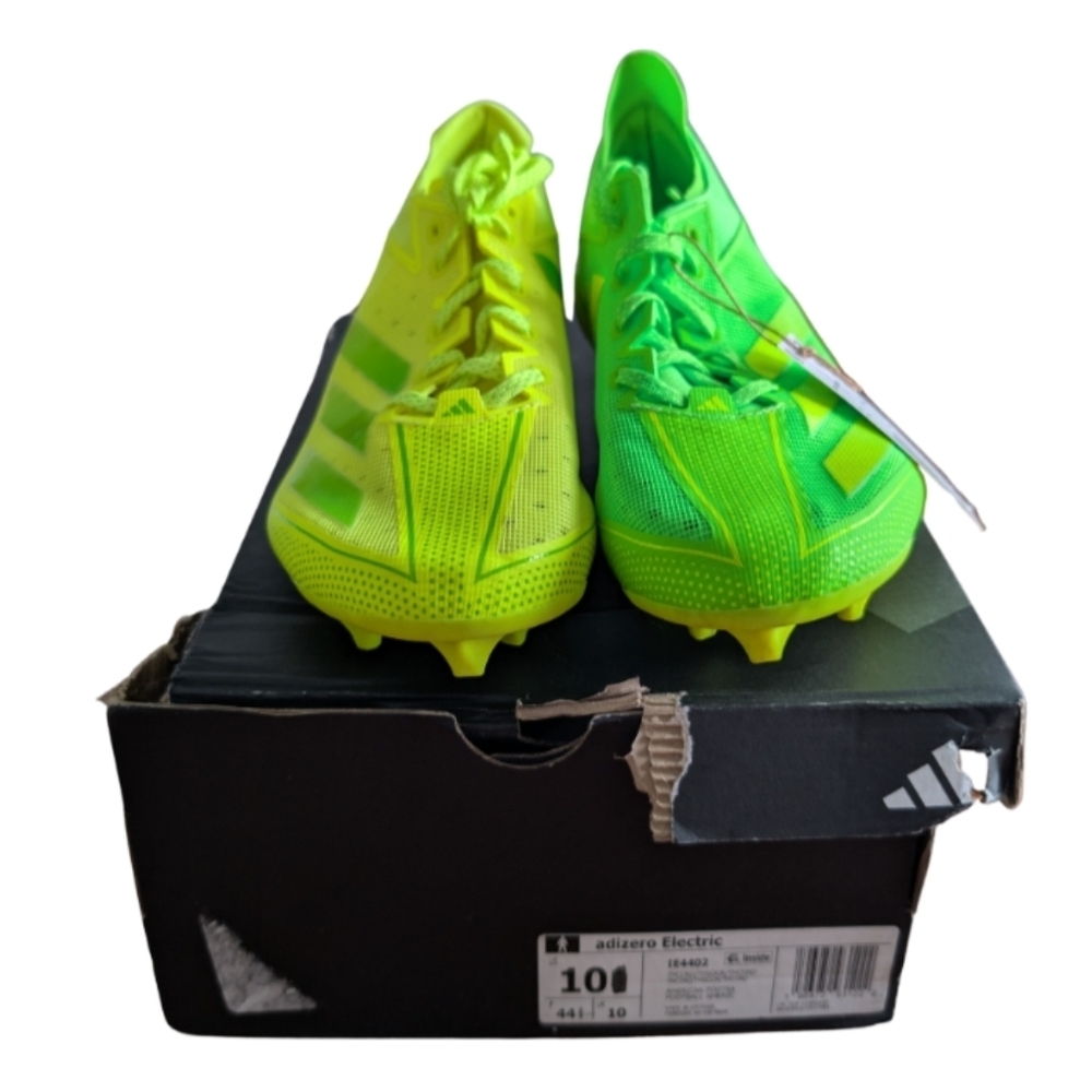 Adidas Men’s Adizero Electric Snack Attack Soccer Cleats – Lemon Lime – US 10
